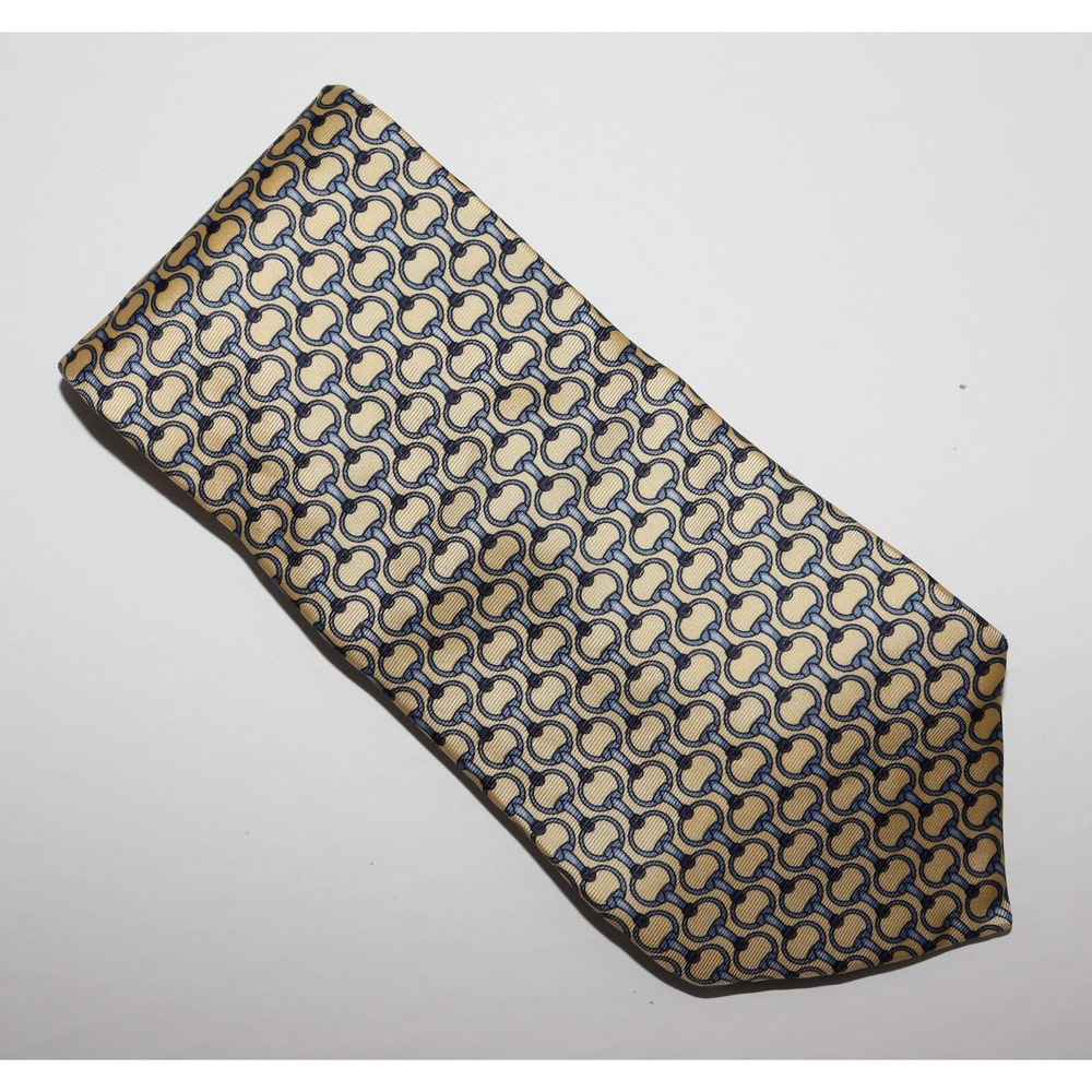 Tommy Hilfiger Men's‎ 100% Silk Made In USA Geometric Tie Necktie